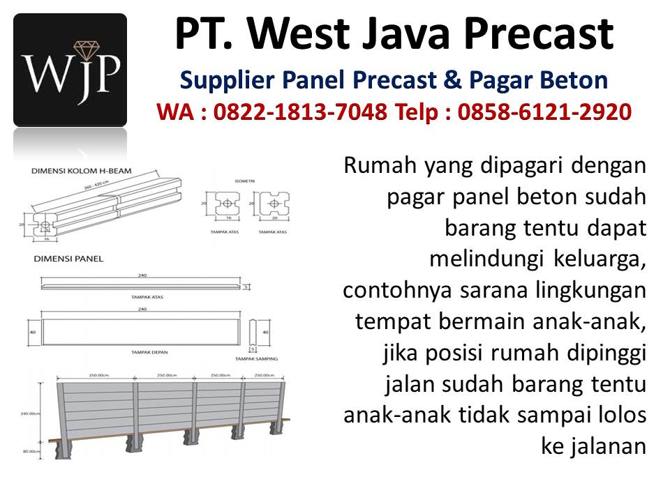 Jual pagar beton warna hitam hubungi wa : 082218137048, pabrik pagar panel beton precast di Bandung Gergaji-dinding-beton